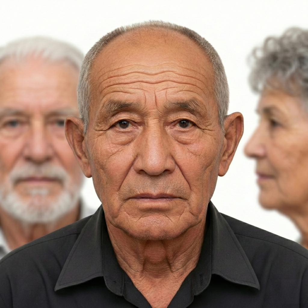 Second person visible in photo background - framing error