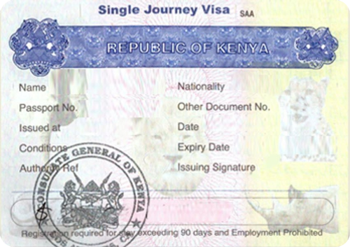 Kenyan Visa photo