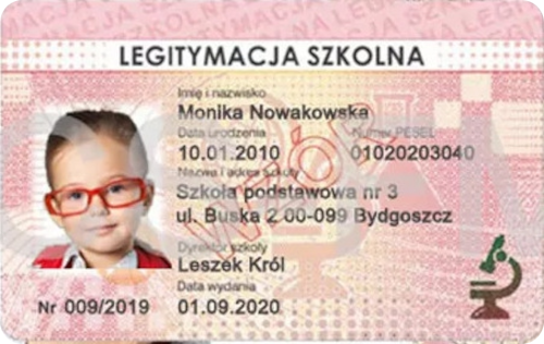 Polish School ID photo