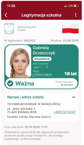 Polish Student mID (School) photo
