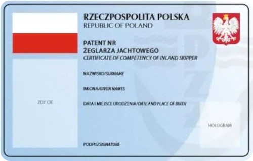 Polish Sailing License photo