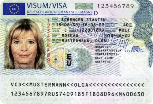 Schengen Visa photo